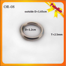 OR08 Bolso brillante de encargo de la manera del anillo de O Bolso del metal O 1.2cm para el anillo de la ropa interior